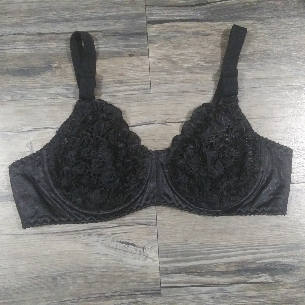 Isadora paccini black lace bra 42b
